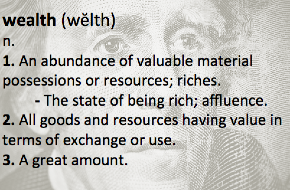 wealth definition essay